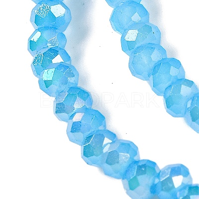Baking Electroplate Glass Beads Strands X-DGLA-A039-J4mm-B12-1