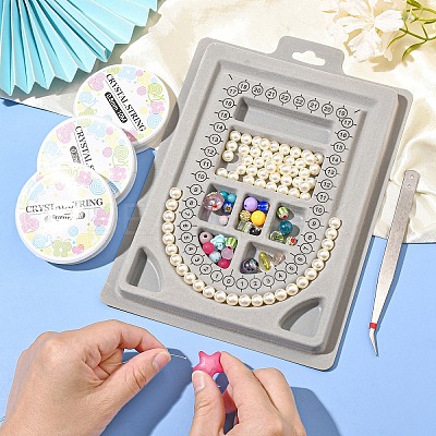 Plastic Flocked Bead Design Boards ODIS-YW0001-05-1