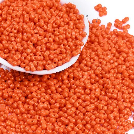 Baking Paint Glass Seed Beads SEED-K010-A10-1