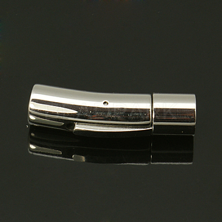 Tarnish Resistant Column 316 Surgical Stainless Steel Bayonet Clasps STAS-A021-7mm-1