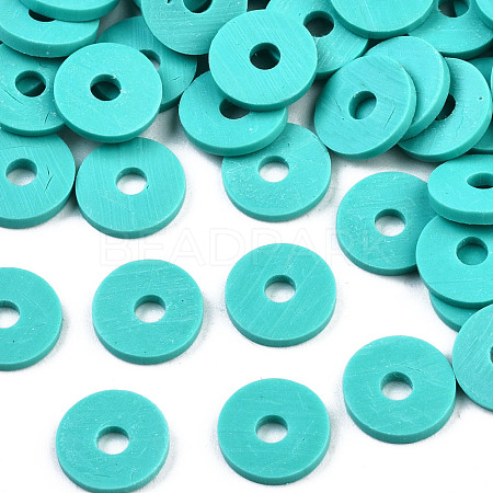Eco-Friendly Handmade Polymer Clay Beads CLAY-R067-4.0mm-B34-1
