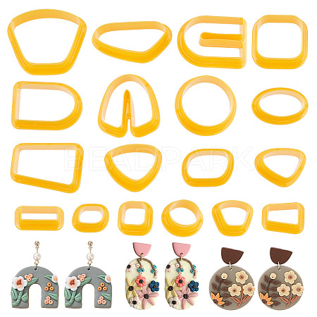 Plastic Clay Pressed Molds Set TOOL-WH0125-70-1