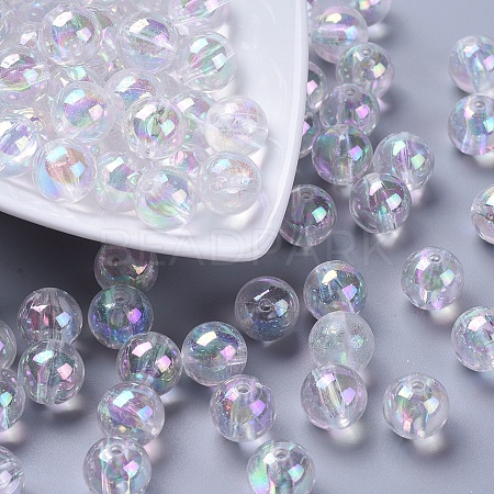 Eco-Friendly Transparent Acrylic Beads PL736-2-1
