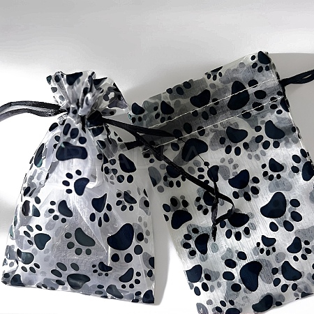 Printed Organza Drawstring Bags PW-WG8028D-07-1