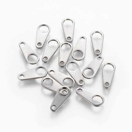 201 Stainless Steel Chain Tabs STAS-G192-25P-1