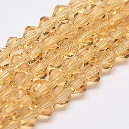Transparent Glass Beads Strands EGLA-A039-T6mm-D18-1