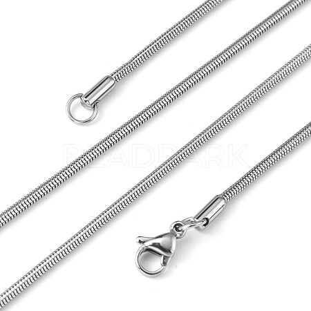 Herringbone Chain Necklace for Men NJEW-F027-16-2mm-1