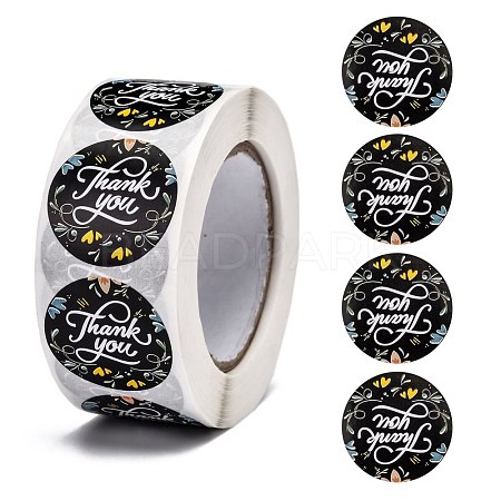 1 Inch Thank You Stickers X-DIY-L028-A17-1