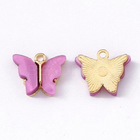 Alloy Acrylic Pendants LS-X-ENAM-R136-01E-1