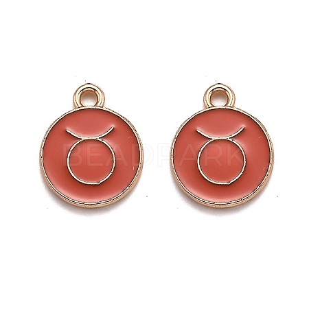 Alloy Enamel Pendants ENAM-S124-01B-12C-1