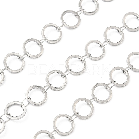 304 Stainless Steel Ring Link Chains CHS-G044-05P-05-1