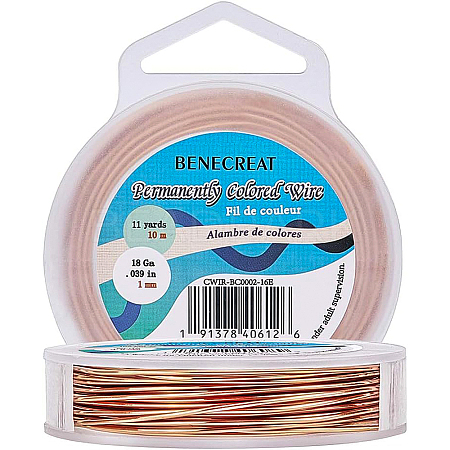 Round Copper Wire for Jewelry Making CWIR-BC0002-16E-1