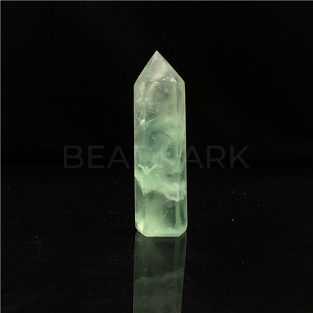 Point Tower Natural Green Fluorite Home Display Decoration PW23030657217-1