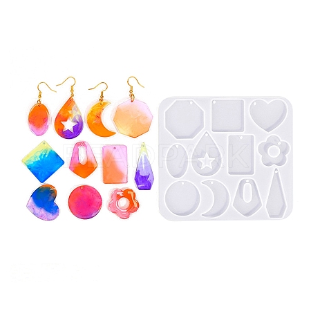 Geometric Earrings Pendants DIY Silicone Mold X1-DIY-Q033-01A-1