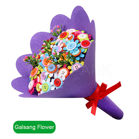 DIY Galsang Flower Bouquet Kit AJEW-WH0109-74-1