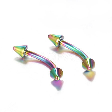 304 Stainless Steel Eyebrow Rings WG689B5-23-1
