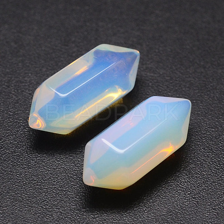 No Hole Opalite Double Terminated Point Beads G-K034-20mm-07-1