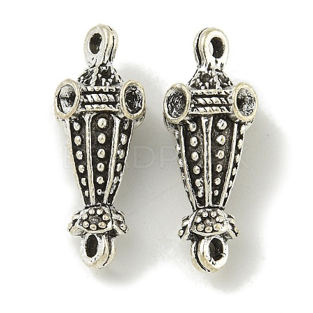 Tibetan Style Lantern Connector Rhinestone Settings FIND-U015-13AS-1