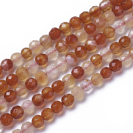 Natural Agate Beads Strands G-F596-35-2mm-1
