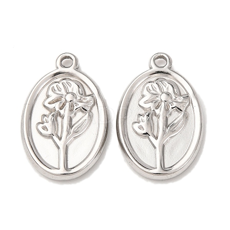 304 Stainless Steel Pendants STAS-I358-12P-02-1