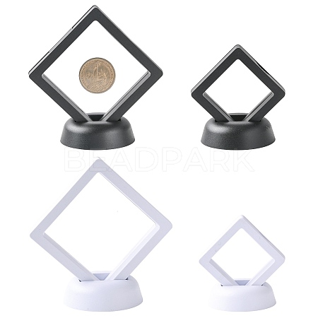 4Pcs 4 Styles Plastic 3D Floating Frame Display Holder ODIS-FS0001-02C-1