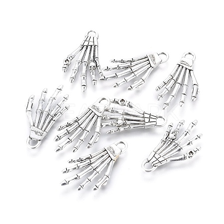Tibetan Style Alloy Pendants TIBEP-5291-AS-FF-1