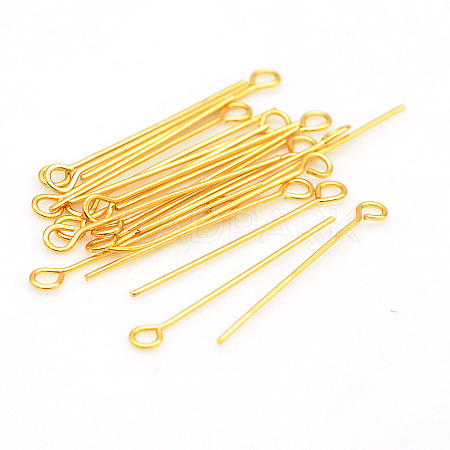 304 Stainless Steel Eye Pins KK-T030-LA849-40X30-1