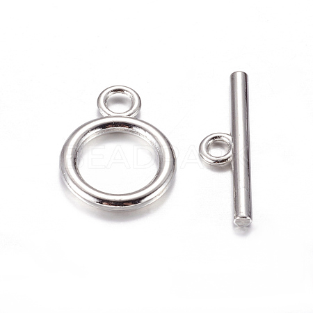 Alloy Toggle Clasps TIBE-E001-P-1