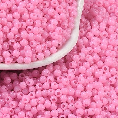 Opaque Acrylic Beads SACR-A007-01B-21-1