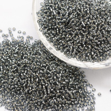 8/0 Transparent Glass Round Seed Beads SEED-J010-F8-40-1
