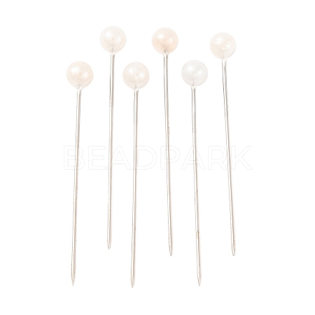 White Color Platinum Plated Ball Head Pins X-NEED-D002-1-1
