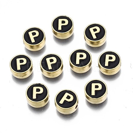 Alloy Enamel Beads ENAM-N052-006-02P-RS-1