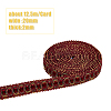 Polyester Braided Lace Trim OCOR-WH0079-71C-2