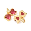 Brass Glass Pendants KK-K340-48G-02-2