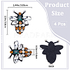Bee Rhinestone Appliques DIY-GF0008-66-2