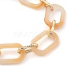(Jewelry Parties Factory Sale)Acrylic & Aluminum Cable Chain Bracelets BJEW-JB05425-05-2
