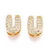 Brass Micro Pave Clear Cubic Zirconia Beads KK-T071-17G-U-1