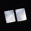 Natural White Shell Pendants X-SSHEL-D083-29B-2