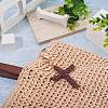 Cotton Cord Cross Keychains AJEW-TAC0031-03B-6
