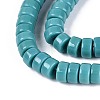 Opaque Solid Color Glass Beads Strands GLAA-N026-3x6mm-16-3
