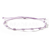 Adjustable Polyester Cord Braided Bracelets for Friendship Couple UP1845-3-1