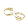 Brass Ring Stud Earrings EJEW-Q811-01G-2