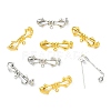 Bowknot Brass Kilt Pins with 1 Loop KK-H738-35-1