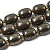 Natural Pyrite Beads Strands G-Z131-D01-02-2