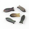 Fish Black Lip Shell Charms LS-X-SHEL-R009-20-1