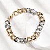 304 Stainless Steel Cuban Link Chain Bracelets for Women LS-BJEW-D377-01C-3