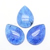 Blue Watermelon Stone Glass Cabochons G-P393-G03-1