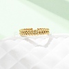 304 Stainless Steel Open Cuff Rings for Women RJEW-K309-11B-G-2