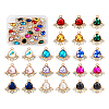 24Pcs 12 Colors Glass Rhinestone Pendants FIND-TA0001-90-22