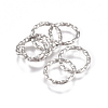 304 Stainless Steel Twisted Jump Rings STAS-G225-10P-03-1